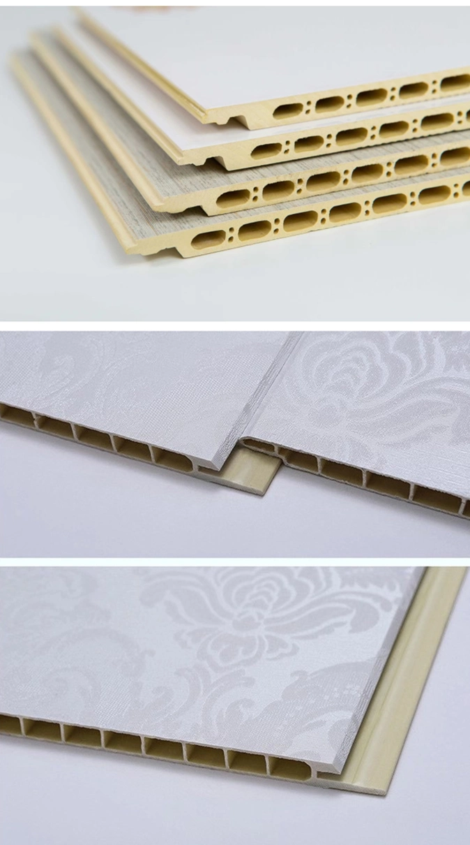 PVC Laminate Wall Covering Interior Wall Design Using Natural Bamboo Fiber PVC Panel Wall