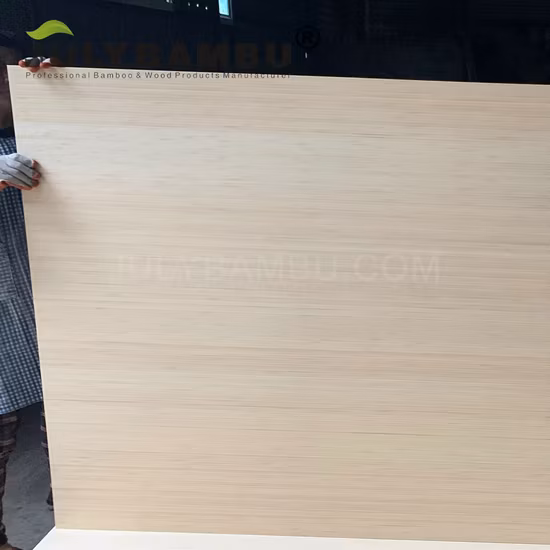 Панели из натуральной вертикальной 3-слойной фанеры, 3/4 панели из бамбука, 19 мм, с сертификатом FSC.