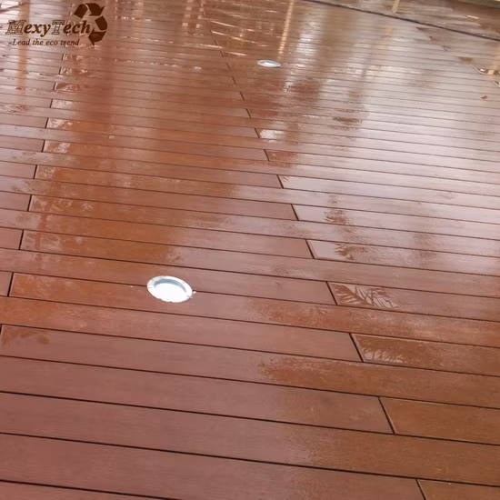 100% переработанная деревянная композитная настил из бамбука и пластика для наружного использования